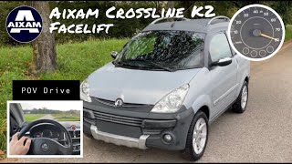 Aixam Crossline K2 Facelift 2009 POV Drive Highspeed Walkaround [upl. by Atikehs]