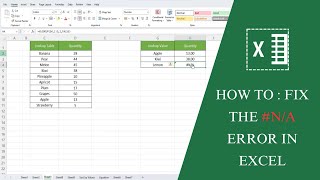 How To  Fix the NA Error in Excel [upl. by Anec805]