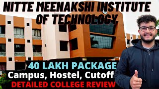 NMIT Bangalore Detailed Review  40 Lakh Package  Campus  Hostel  Fees  Admission  ROI 2022 [upl. by Erlina795]