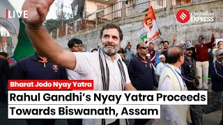 Bharat Jodo Nyay Yatra Rahul Gandhis Yatra Resumes From Arunachal To Assams Biswanath [upl. by Dihahs43]