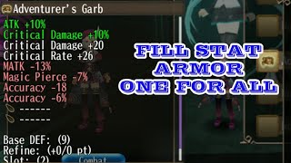 FILL STAT ARMOR ADV 0NE FOR ALL TORAM ONLINE [upl. by Elhsa975]