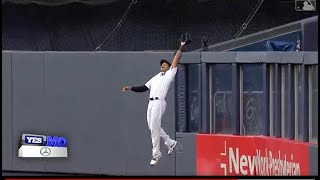 Aaron Hicks robs Travis dArnaud Home Run 8122020 [upl. by Teiluj]