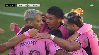 ¡CAMPANAZO 📷📷 ¡Golazo de Leo Campana tras un gran centro de Suárez TORONTO VS intermiamicf 01 [upl. by Stichter446]