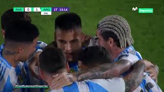 PARAGUAY vs ARGENTINA LAUTARO MARTÍNEZ ABRE EL MARCADOR EN ASUNCIÓN  CLASIFICATORIAS 2026 🇵🇾⚽🇦🇷 [upl. by Ahseital]