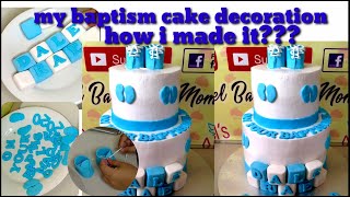 Baptism cake topper tutorial [upl. by Kyd576]