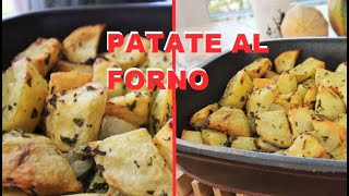 PATATE AL FORNO alle erbe RICETTA FACILE PATATE AL FORNO patate arrosto patate arrostite [upl. by Hajidak]