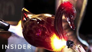 Glassblowing Master Sculpts Realistic Animals Out Of Glass [upl. by Mota341]