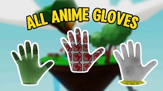 All ANIME GLOVES in slap battles inspired by MrNeble [upl. by Irep]