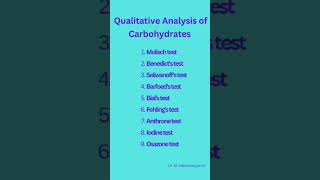 Qualitative analysis of carbohydrates [upl. by Emmeram672]