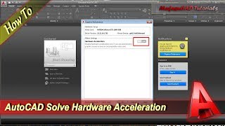 Solve Autocad Hardware Acceleration Grey Out After Reset Settings To Default [upl. by Lebbie]