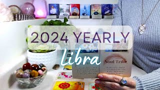 LIBRA quotYEARLYquot 2024 Monthly Forecast  This Is Your Year To Feel Empowered Confident amp Intuitive [upl. by Nallek]