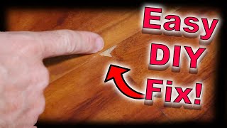 FIX YOUR FLOOR  Repair Engineered Wood Floor  Flix Chips and Waterproof It [upl. by Papotto310]