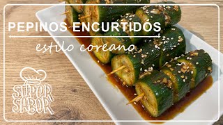 🥒 Pepino Encurtido estilo Coreano 🥒  Receta Fácil [upl. by Bohman644]