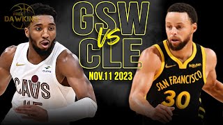 Golden State Warriors vs Cleveland Cavaliers Full Game Highlights  Nov 11 2023  FreeDawkins [upl. by Iztim9]