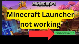 Minecraft Launcher not working  Minecraft launcher wont open [upl. by Sunda217]