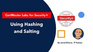 CompTIA Security labs  How to use hashing and salting [upl. by Kopans]