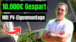 PV Anlage mit Speicher selbst gebaut Simon hat Haus und Carport belegt inkl Wallbox [upl. by Radferd]