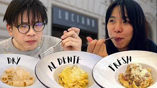 The PERFECT PASTA in ROME  Luciano Cucina Italiana [upl. by Tamra]