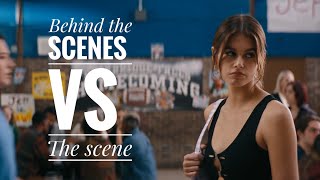 KAIA GERBER in BOTTOMS  THE SCENES VS BEHIND THE SCENES [upl. by Leciram]