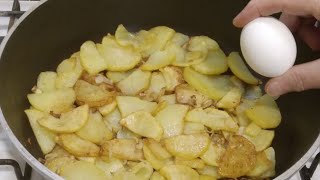 Traditional Spanish omelette with ONLY 3 ingredients Easy simple and delicious recipe [upl. by Narra]