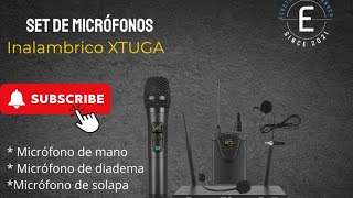 Sistema inalambrico XTUGA de micrófonos microfono inalambricos audio XTUGA [upl. by Anidam]