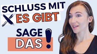 Wichtige SYNONYME für ES GIBT Wortschatz erweitern amp Aussprache verbessern  Deutsch B2 C1 [upl. by Rrats]