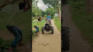 kubota power tiller powertillerdriving farming shortvideo [upl. by Ahsirtap]