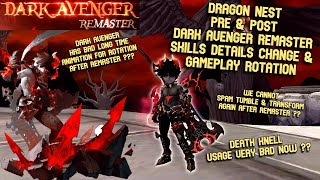 Dark Avenger Remaster Pre amp Post Gameplay With Detail Skills Change June 2024 Update  Bad or Good [upl. by Ised]