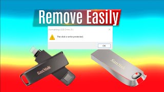 How to Remove Write Protection From USB Pendrive  quotThe disk is write protectedquot Fix [upl. by Omrellig]