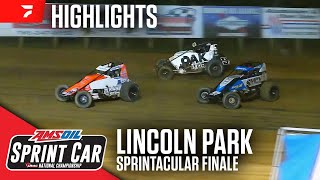 Sprintacular Finale  USAC Sprints at Lincoln Park Speedway 7624  Highlights [upl. by Achorn]