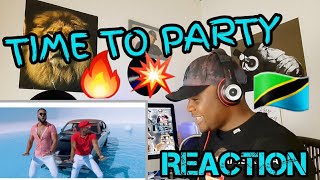 Flavour  Time to Party feat Diamond PlatnumzSwahili REACTION [upl. by Kciregor]