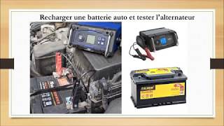 Recharger une batterie auto et tester lalternateur simplement chargeur HF600 [upl. by Nalyorf]