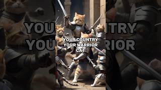 Epic Cats as Country Warriors cat catwarrior aicats aigenerated aistory kitten kitty cutecat [upl. by Avictor]