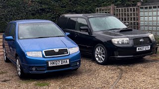 Skoda Fabia VRS SE fixes tinkering and valet plus Subaru Forester STI final look before paint [upl. by Iphlgenia]