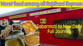 Journey In 12957 Swarna Jayanti Rajdhani Express Worst food among all Rajdhani Express Food Review [upl. by Sachiko]