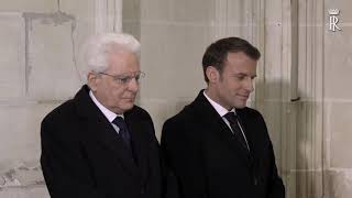 500° Leonardo Da Vinci il Presidente Mattarella incontra il Presidente Macron [upl. by Nylannej554]