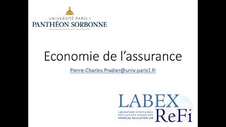 économie de lassurance  cours 1 [upl. by Enelhtac]