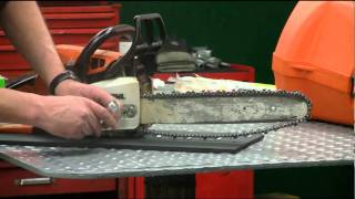 How to Tension the Chain on a Chainsaw [upl. by Nannahs]