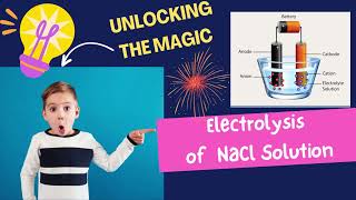 Electrolysis of NaCl solution ReactionsChemistry [upl. by Koffman]