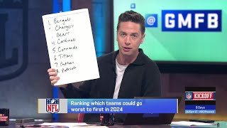 Ranking teams who can go from worst to first in divisions  GMFB [upl. by Tien]