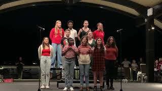 Babcock Neighborhood School Thespian Group at 2023 Babcock Ranch Tree Lighting [upl. by Olivann]