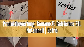 Produktbewertung Bomann® Gefrierbox 31L Nutzinhalt  Gefrierschrank klein mit Gitterablage  wechse [upl. by Aicined]