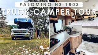 TRUCK CAMPER TOUR amp SETUP  2023 Palomino Real Lite HS 1803  Tie Downs amp Interior Modifications [upl. by Dorita45]