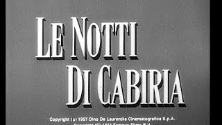 Le Notti di Cabiria 1957 diaporama [upl. by Sherl]