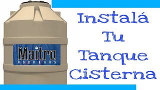 🌊Cisterna de Agua⛲ Cómo Instalar TANQUE de AGUA Paso a Paso 👨🏾‍🔧 Parte I [upl. by Eisdnil]