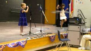 Deanna and Jordyn performing at the Overhills Elementary School Talent Show [upl. by Brindle]