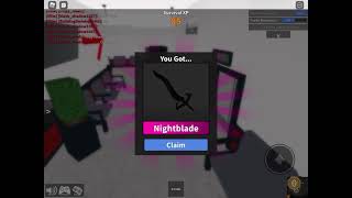 I GOT FREE NIGHT BLADE IN MM2 [upl. by Gabriel938]