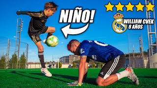 NIÑO DE 8 AÑOS ENSEÑA COMO BURLAR A TU RIVAL  Skills y Regates para Niños [upl. by Ankeny]