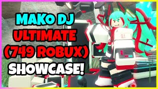 How To Get MAKO DJ SKIN  SHOWCASE in TOWER DEFENSE SIMULATOR ROBLOX [upl. by Attiuqaj]