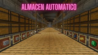 COMO HACER UN ALMACEN AUTOMATICO EN MINECRAFT [upl. by Yesnel]